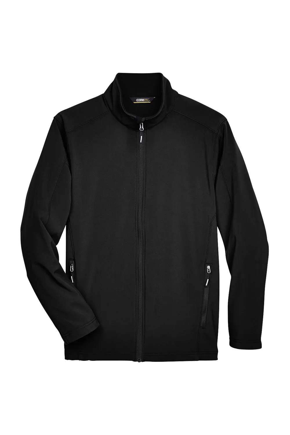 Core 365 Mens Cruise Water Resistant Full Zip Jacket - Black