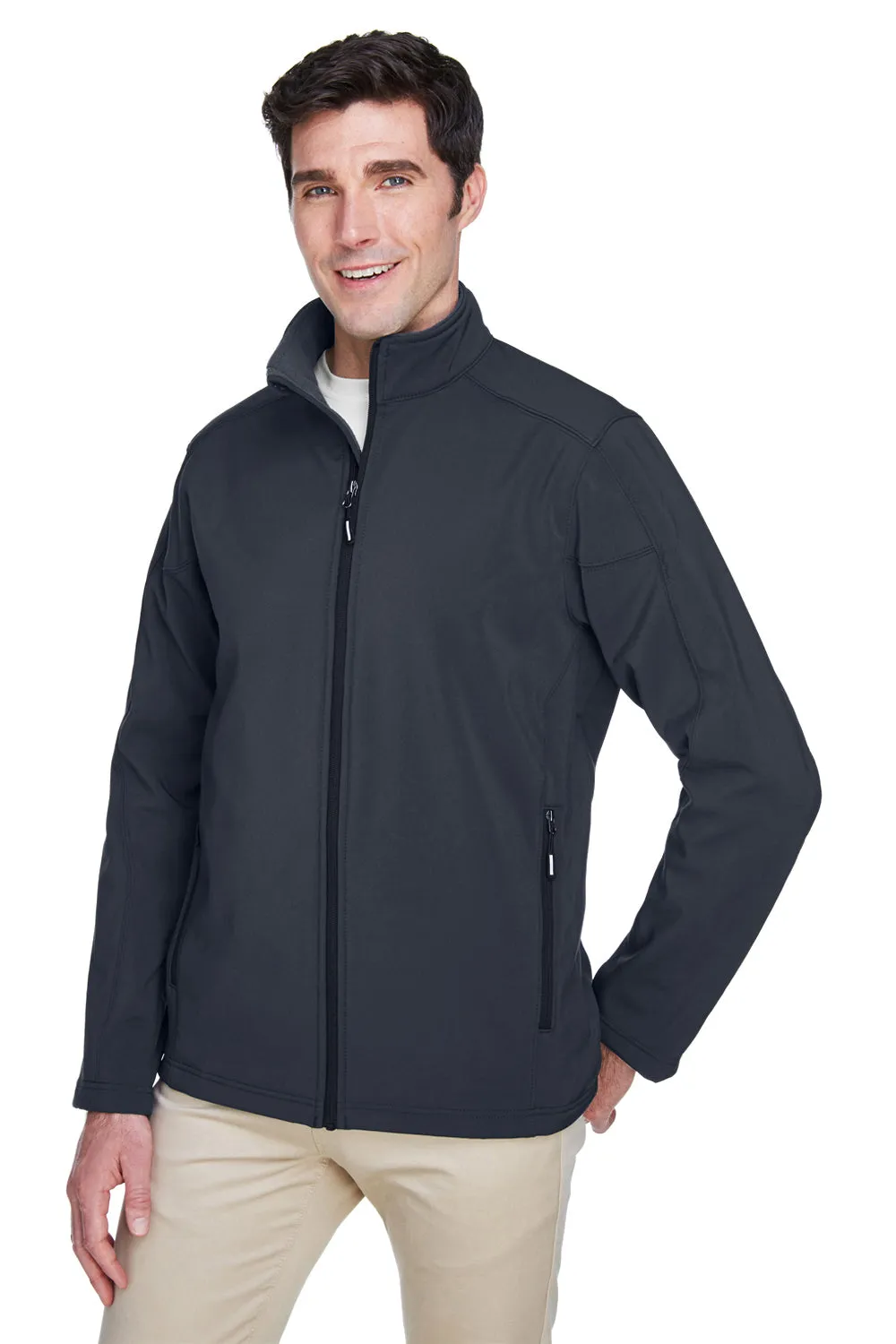 Core 365 Mens Cruise Water Resistant Full Zip Jacket - Carbon Grey