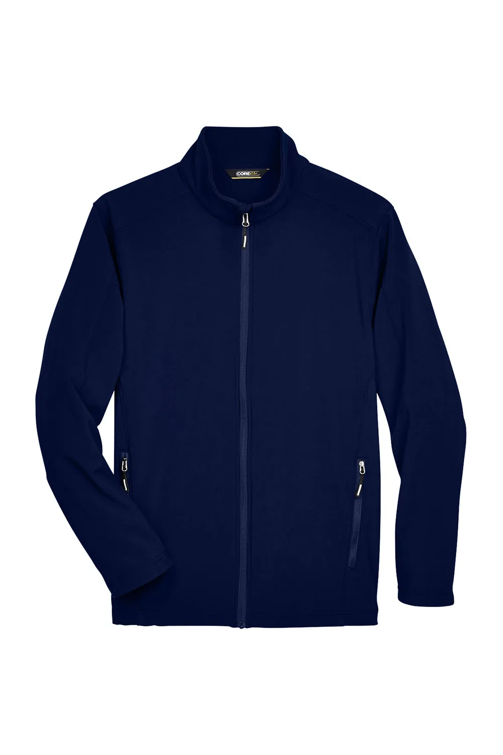 Core 365 Mens Cruise Water Resistant Full Zip Jacket - Classic Navy Blue