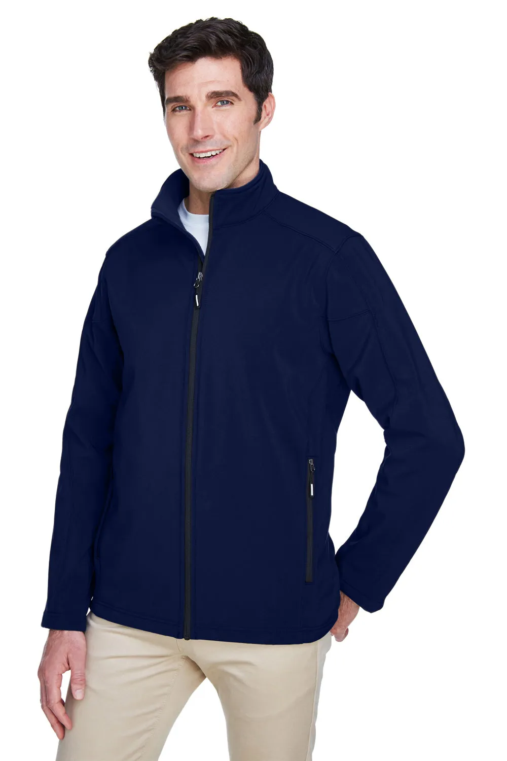 Core 365 Mens Cruise Water Resistant Full Zip Jacket - Classic Navy Blue