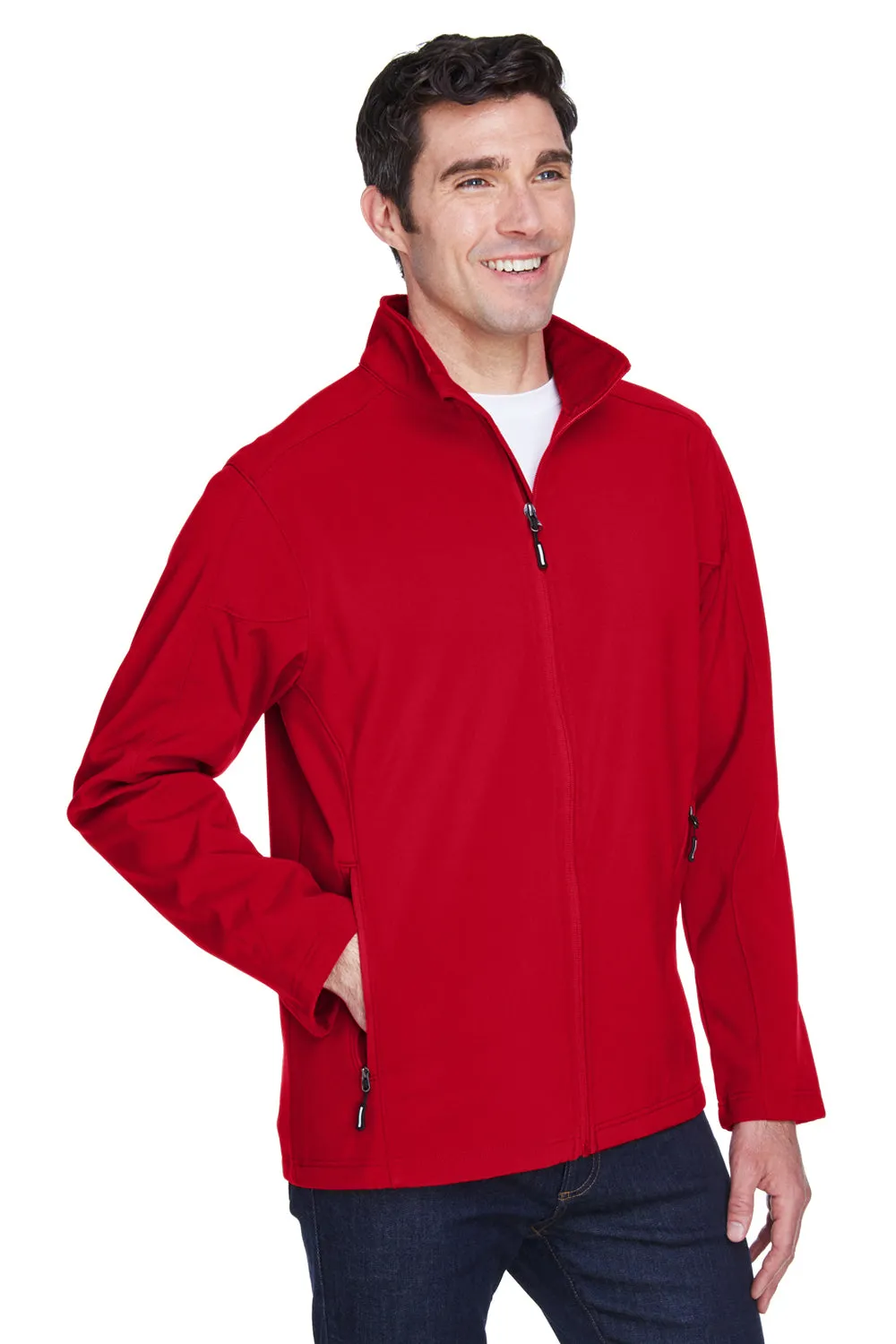 Core 365 Mens Cruise Water Resistant Full Zip Jacket - Classic Red