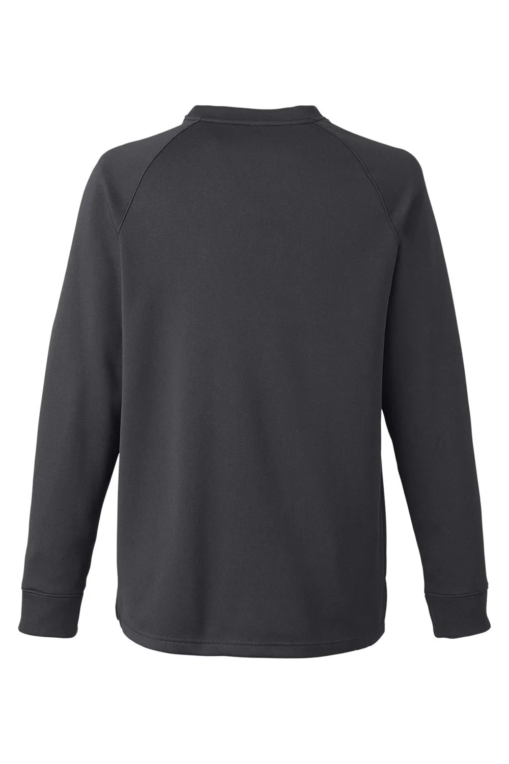 Core 365 Mens Fusion ChromaSoft Anti Static Fleece Crewneck Sweatshirt w/ Pocket - Carbon Grey - Closeout