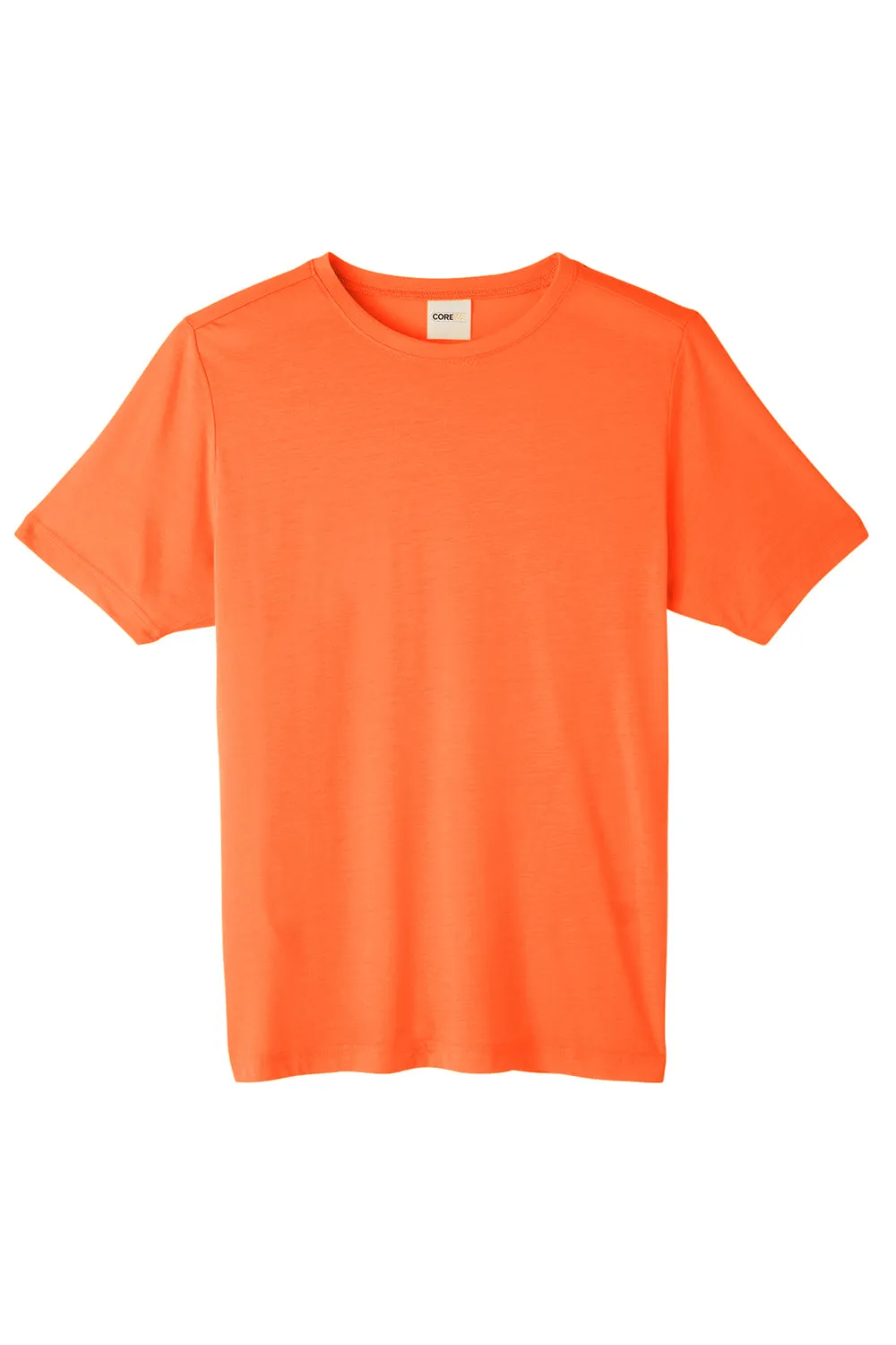 Core 365 Mens Fusion ChromaSoft Performance Moisture Wicking Short Sleeve Crewneck T-Shirt - Campus Orange