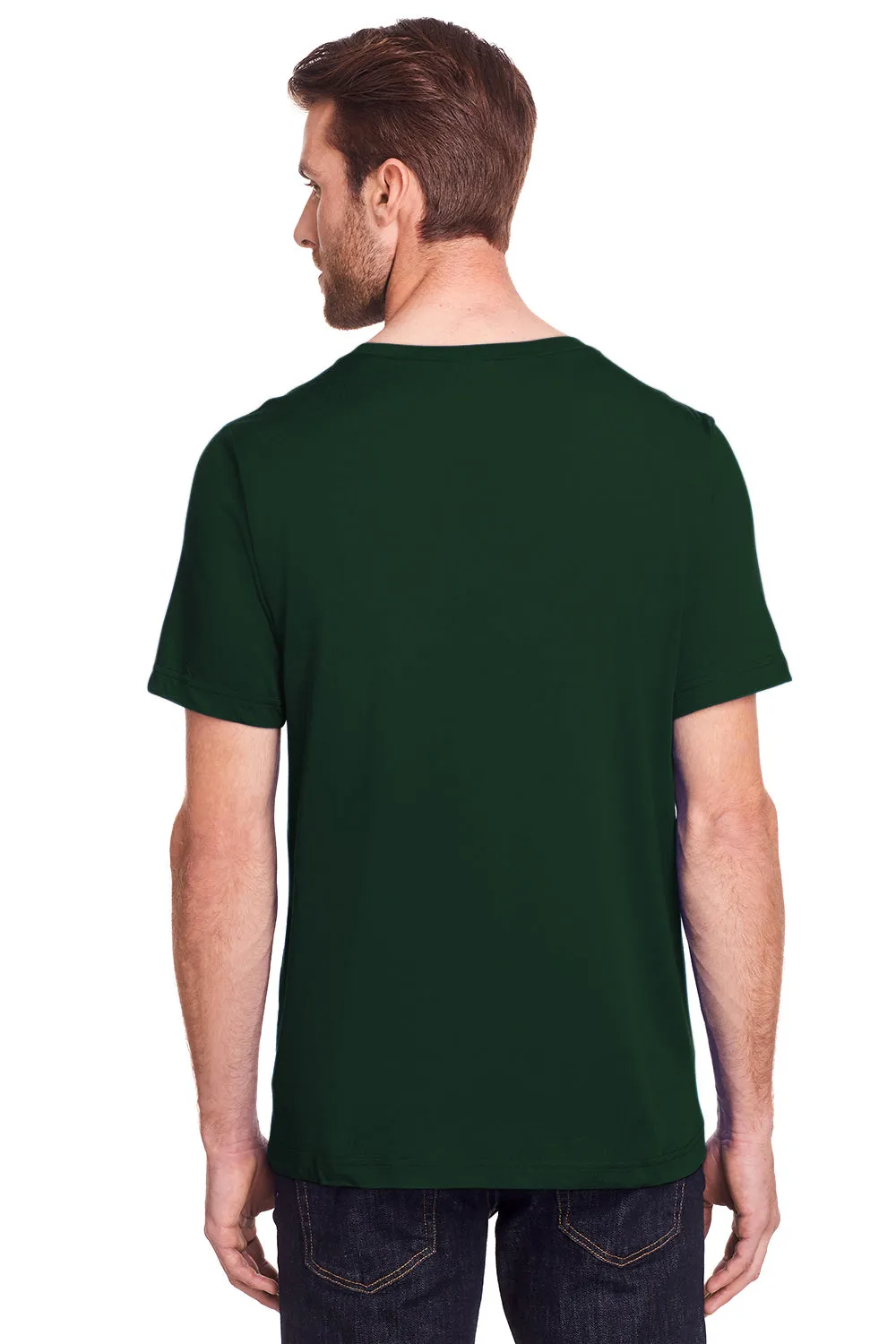 Core 365 Mens Fusion ChromaSoft Performance Moisture Wicking Short Sleeve Crewneck T-Shirt - Forest Green