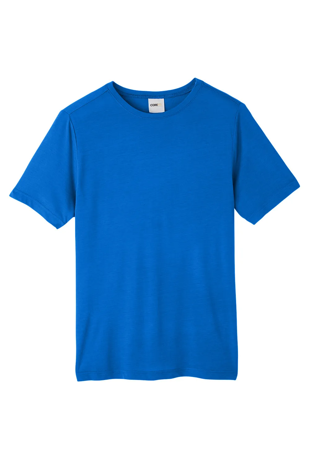 Core 365 Mens Fusion ChromaSoft Performance Moisture Wicking Short Sleeve Crewneck T-Shirt - True Royal Blue