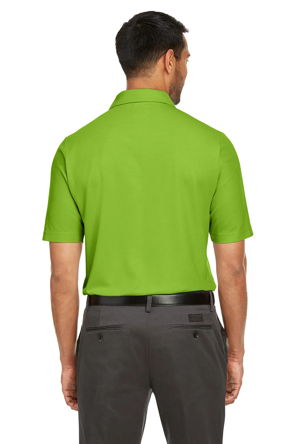 Core 365 Mens Fusion ChromaSoft Performance Moisture Wicking Short Sleeve Polo Shirt - Acid Green