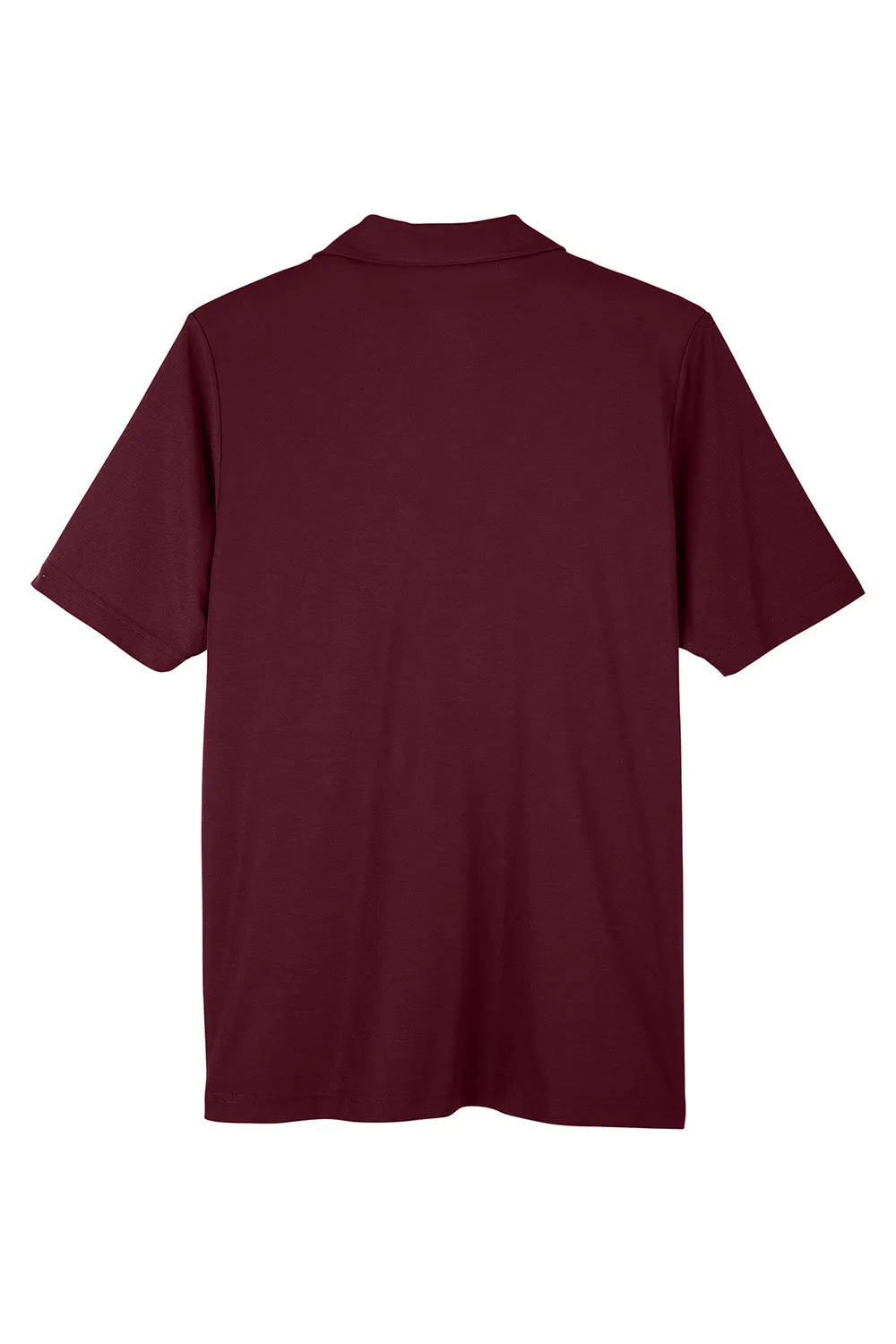 Core 365 Mens Fusion ChromaSoft Performance Moisture Wicking Short Sleeve Polo Shirt - Burgundy