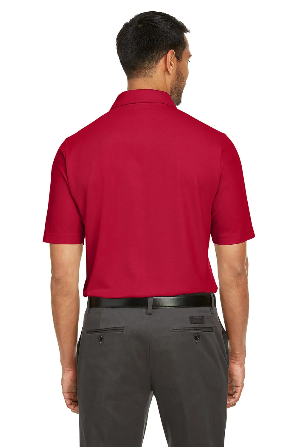 Core 365 Mens Fusion ChromaSoft Performance Moisture Wicking Short Sleeve Polo Shirt - Classic Red