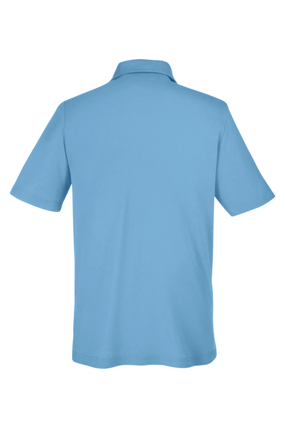 Core 365 Mens Fusion ChromaSoft Performance Moisture Wicking Short Sleeve Polo Shirt - Columbia Blue