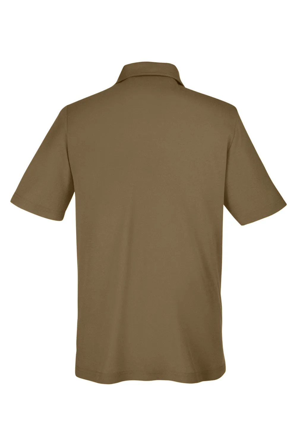 Core 365 Mens Fusion ChromaSoft Performance Moisture Wicking Short Sleeve Polo Shirt - Coyote Brown