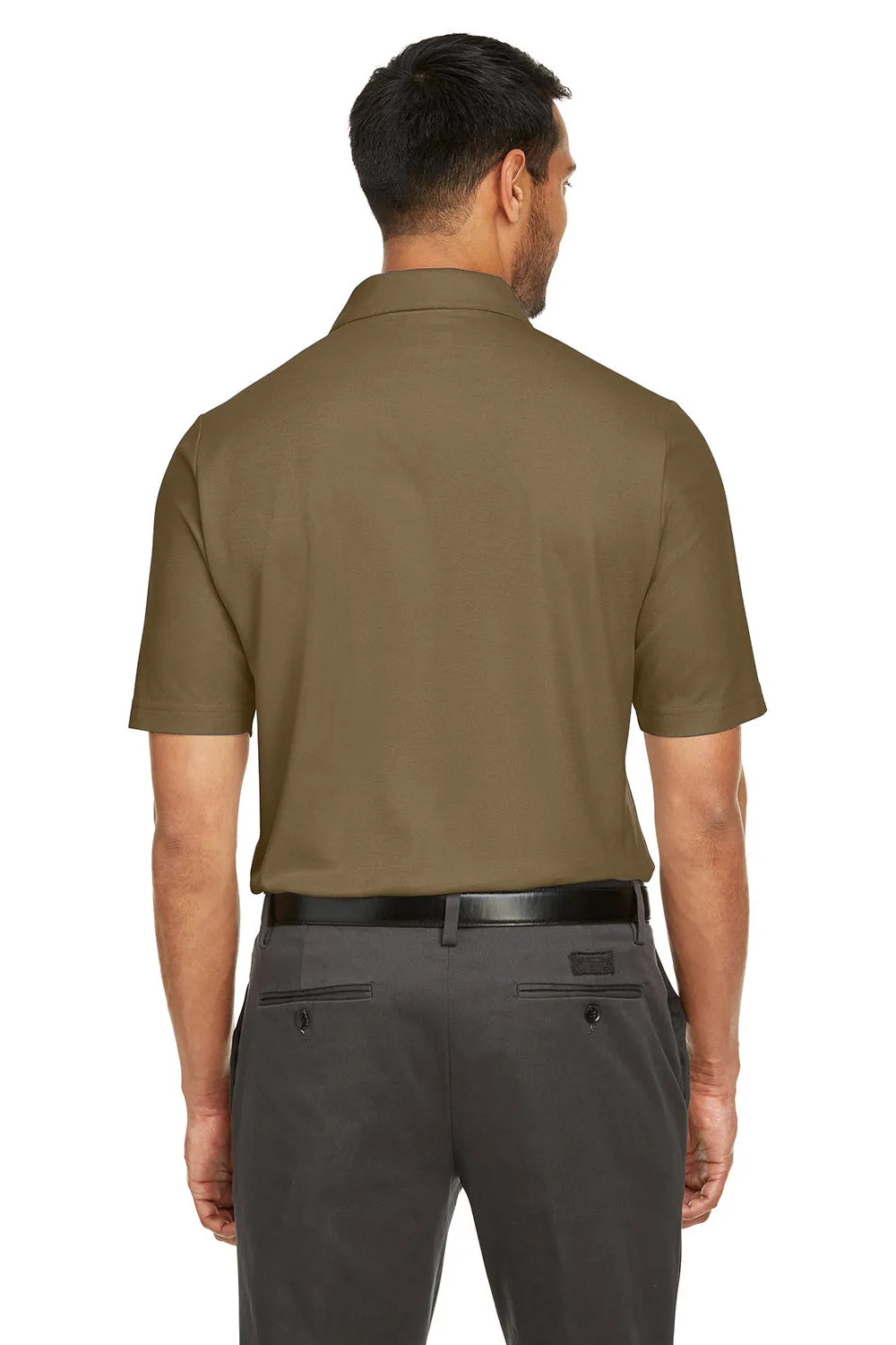 Core 365 Mens Fusion ChromaSoft Performance Moisture Wicking Short Sleeve Polo Shirt - Coyote Brown
