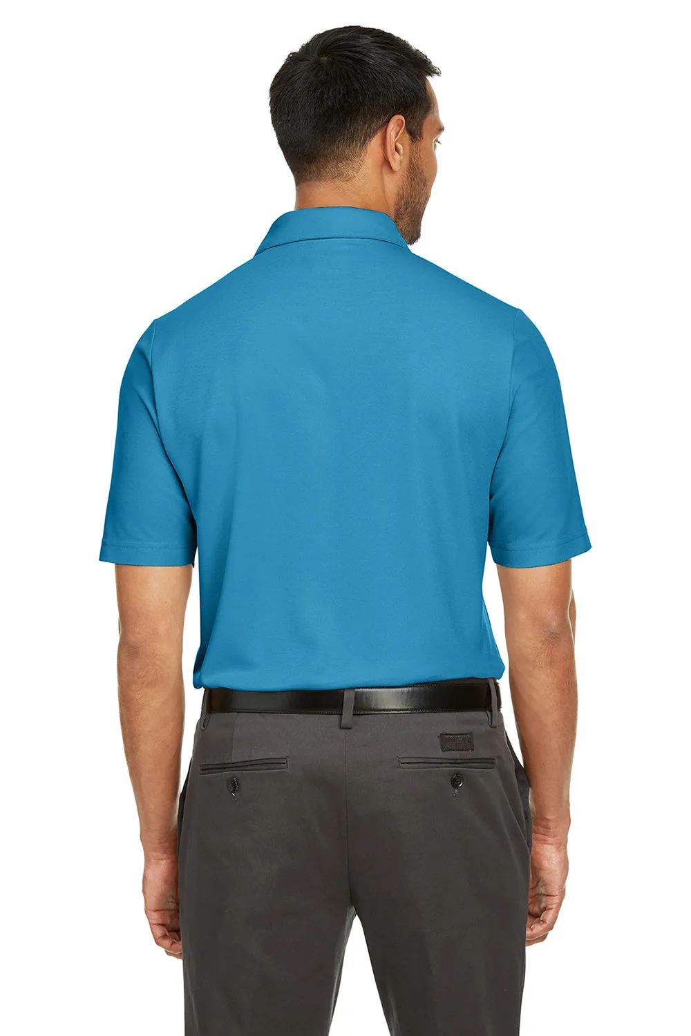 Core 365 Mens Fusion ChromaSoft Performance Moisture Wicking Short Sleeve Polo Shirt - Electric Blue