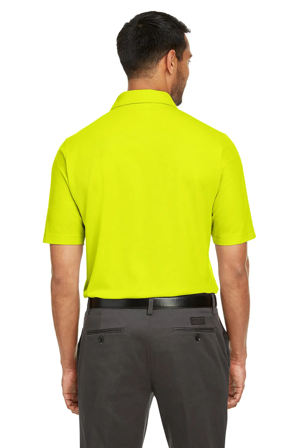 Core 365 Mens Fusion ChromaSoft Performance Moisture Wicking Short Sleeve Polo Shirt - Safety Yellow