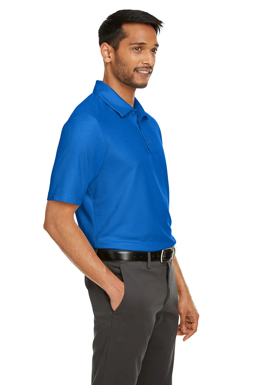 Core 365 Mens Fusion ChromaSoft Performance Moisture Wicking Short Sleeve Polo Shirt - True Royal Blue