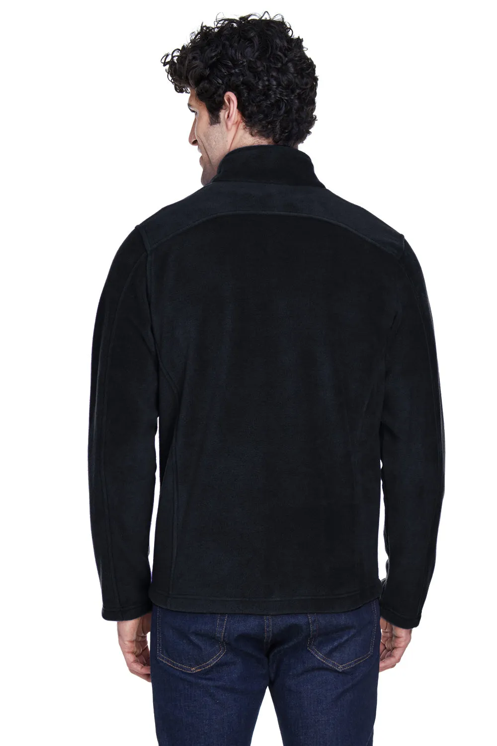 Core 365 Mens Journey Pill Resistant Fleece Full Zip Jacket - Black