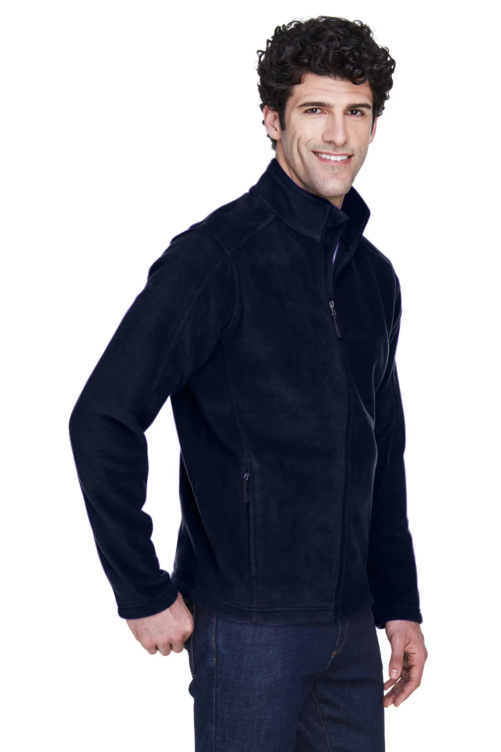 Core 365 Mens Journey Pill Resistant Fleece Full Zip Jacket - Classic Navy Blue
