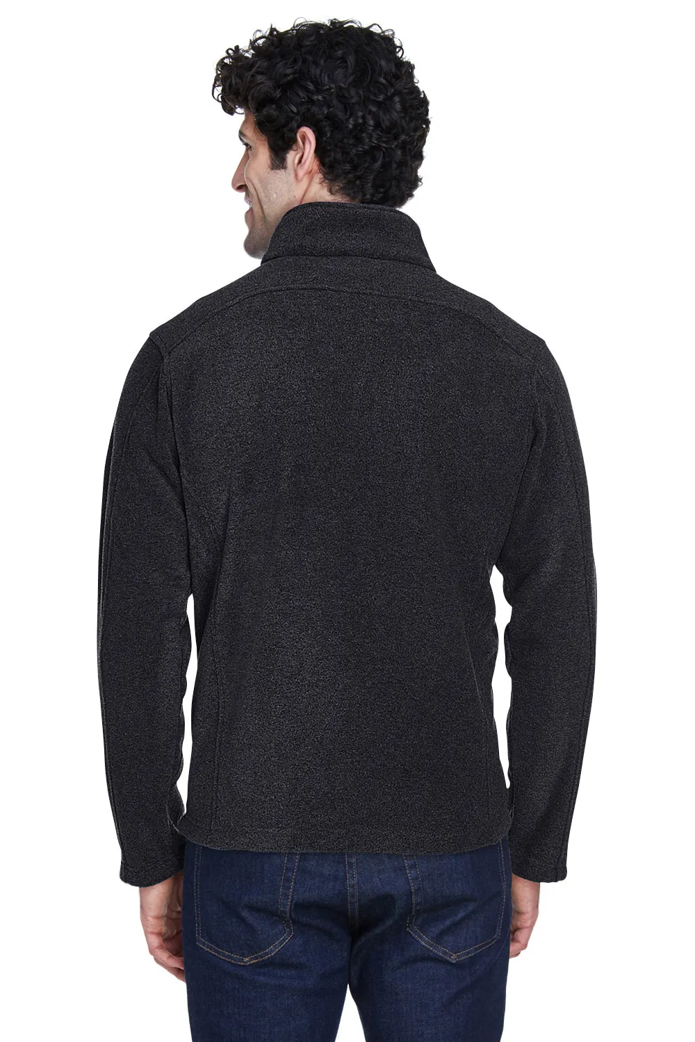 Core 365 Mens Journey Pill Resistant Fleece Full Zip Jacket - Heather Charcoal Grey