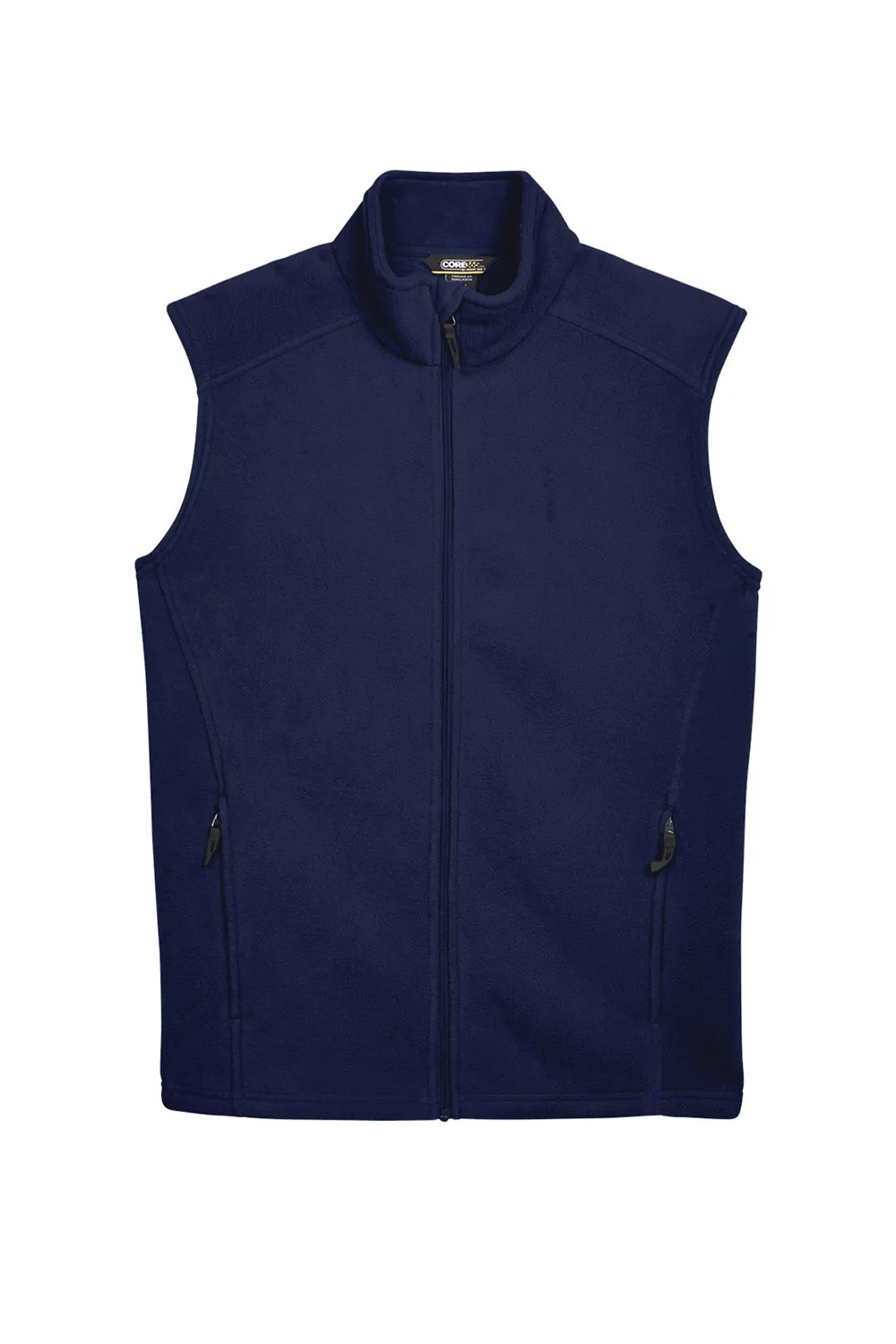 Core 365 Mens Journey Pill Resistant Fleece Full Zip Vest - Classic Navy Blue