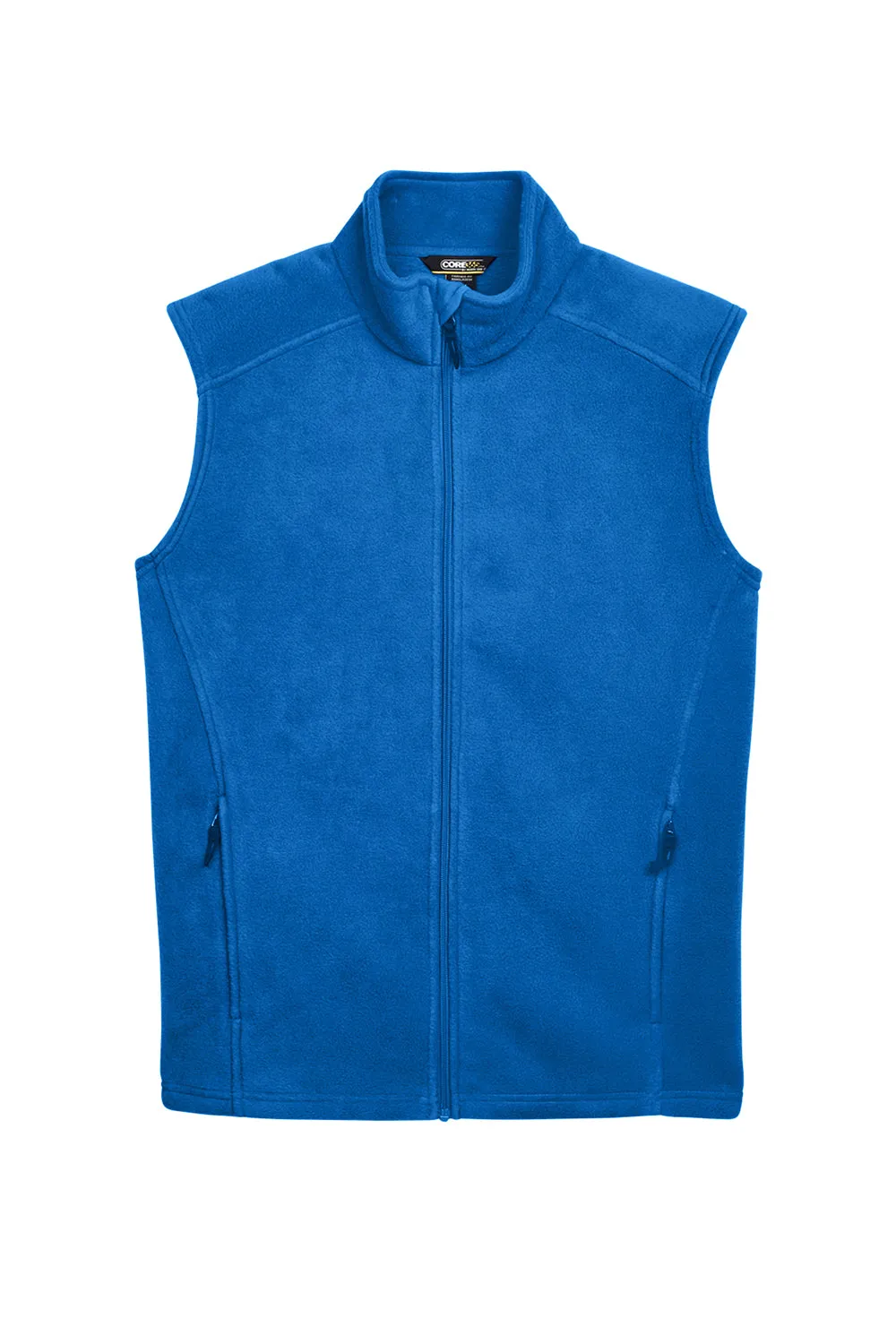 Core 365 Mens Journey Pill Resistant Fleece Full Zip Vest - True Royal Blue