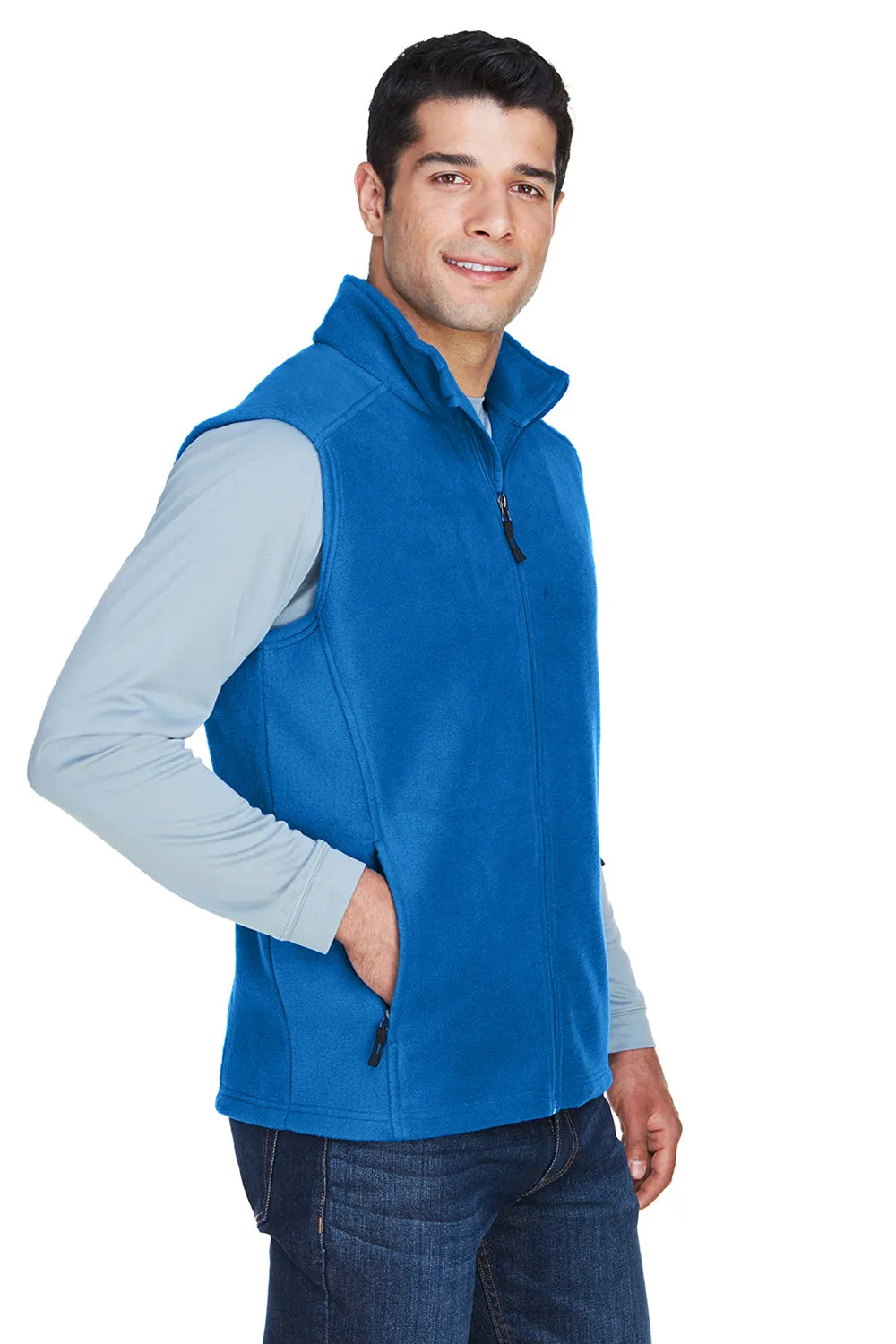 Core 365 Mens Journey Pill Resistant Fleece Full Zip Vest - True Royal Blue