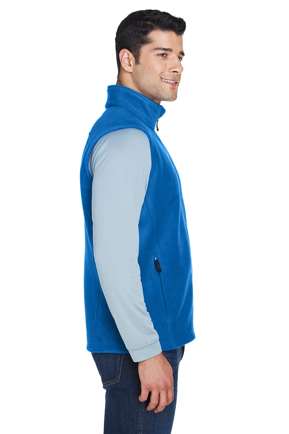 Core 365 Mens Journey Pill Resistant Fleece Full Zip Vest - True Royal Blue