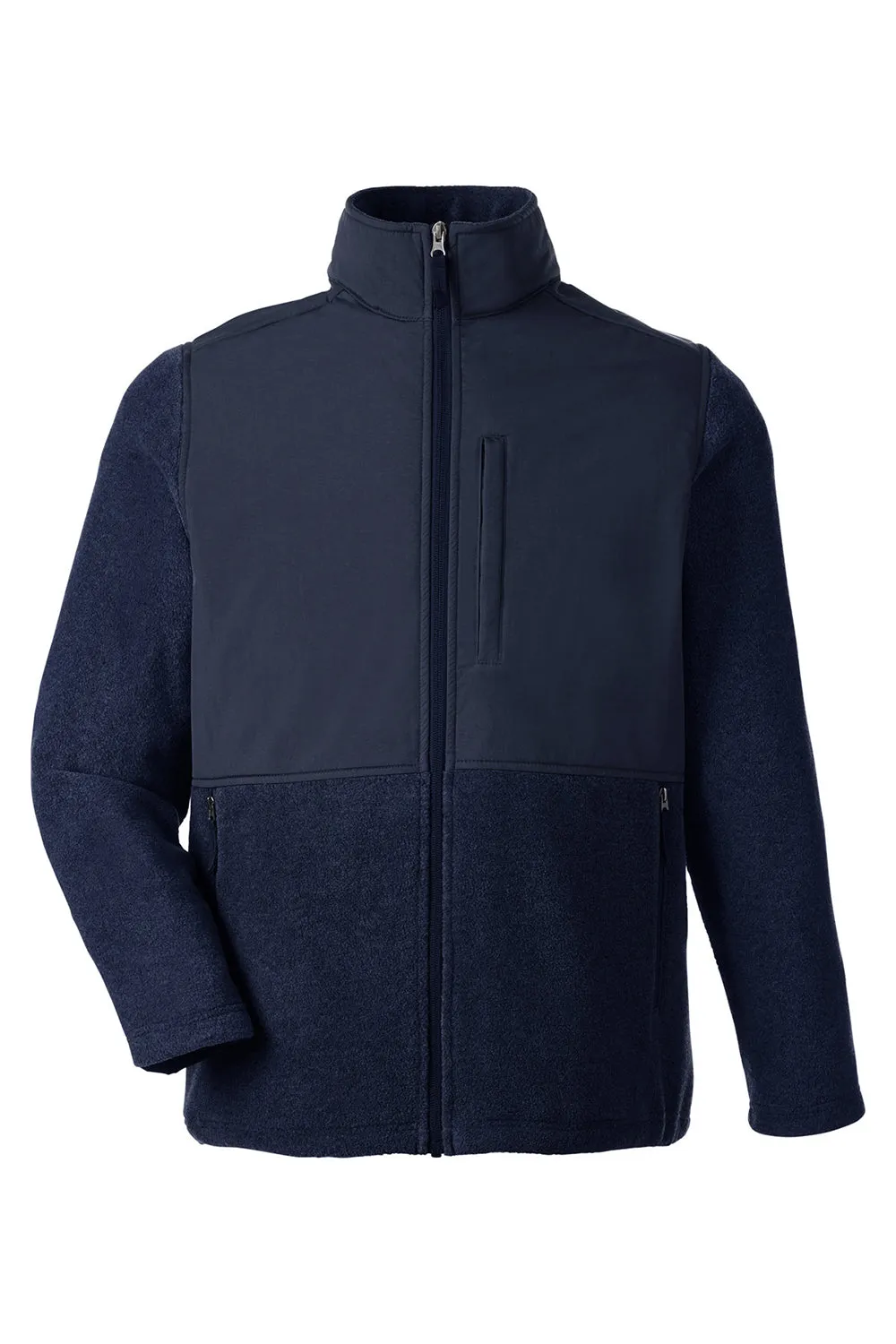 Core 365 Mens Journey Summit Hybrid Full Zip Jacket - Classic Navy Blue