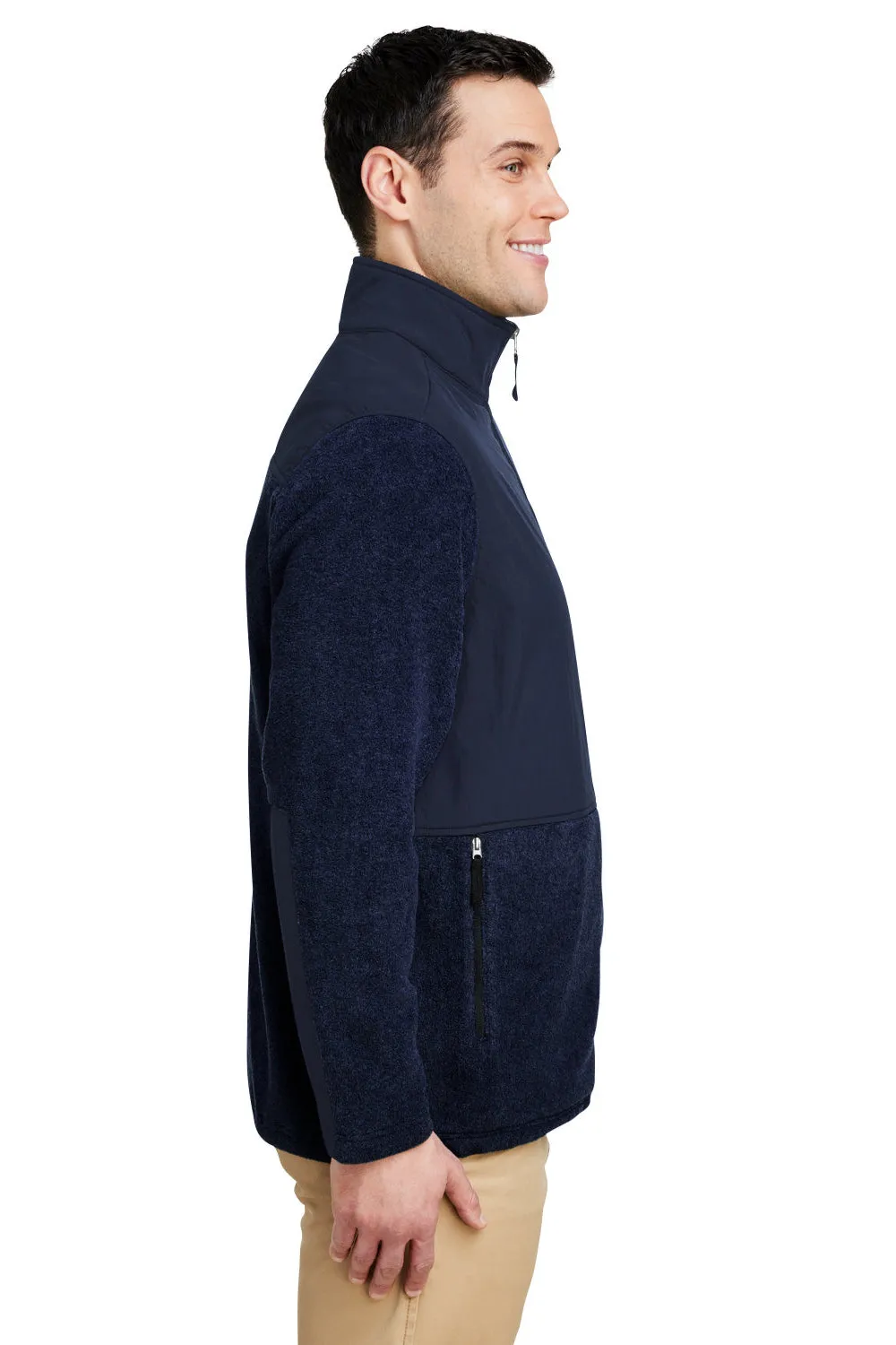 Core 365 Mens Journey Summit Hybrid Full Zip Jacket - Classic Navy Blue