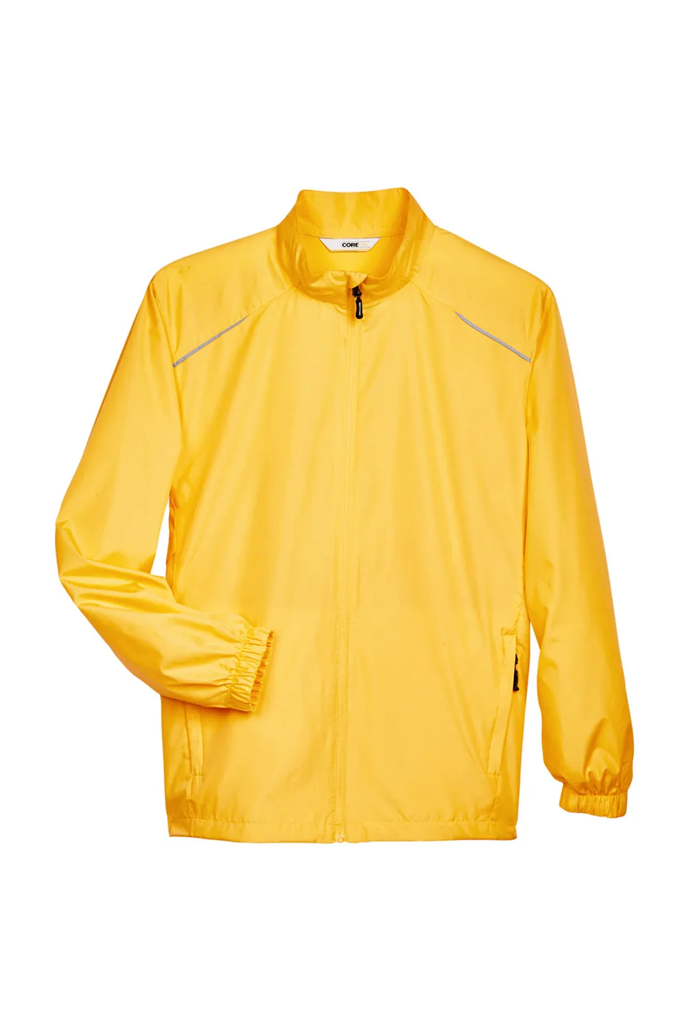 Core 365 Mens Motivate Water Resistant Full Zip Jacket - Campus Gold