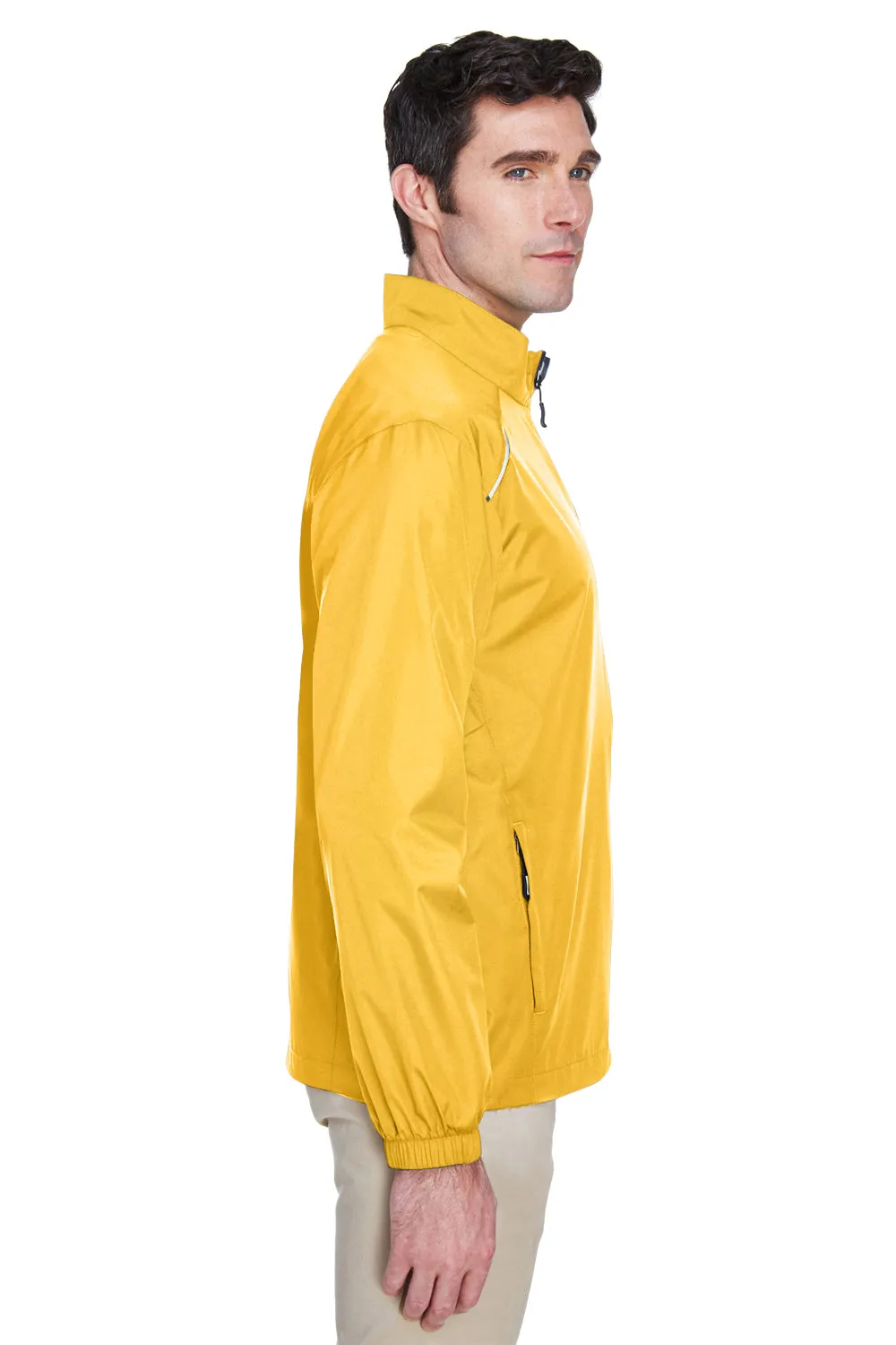 Core 365 Mens Motivate Water Resistant Full Zip Jacket - Campus Gold