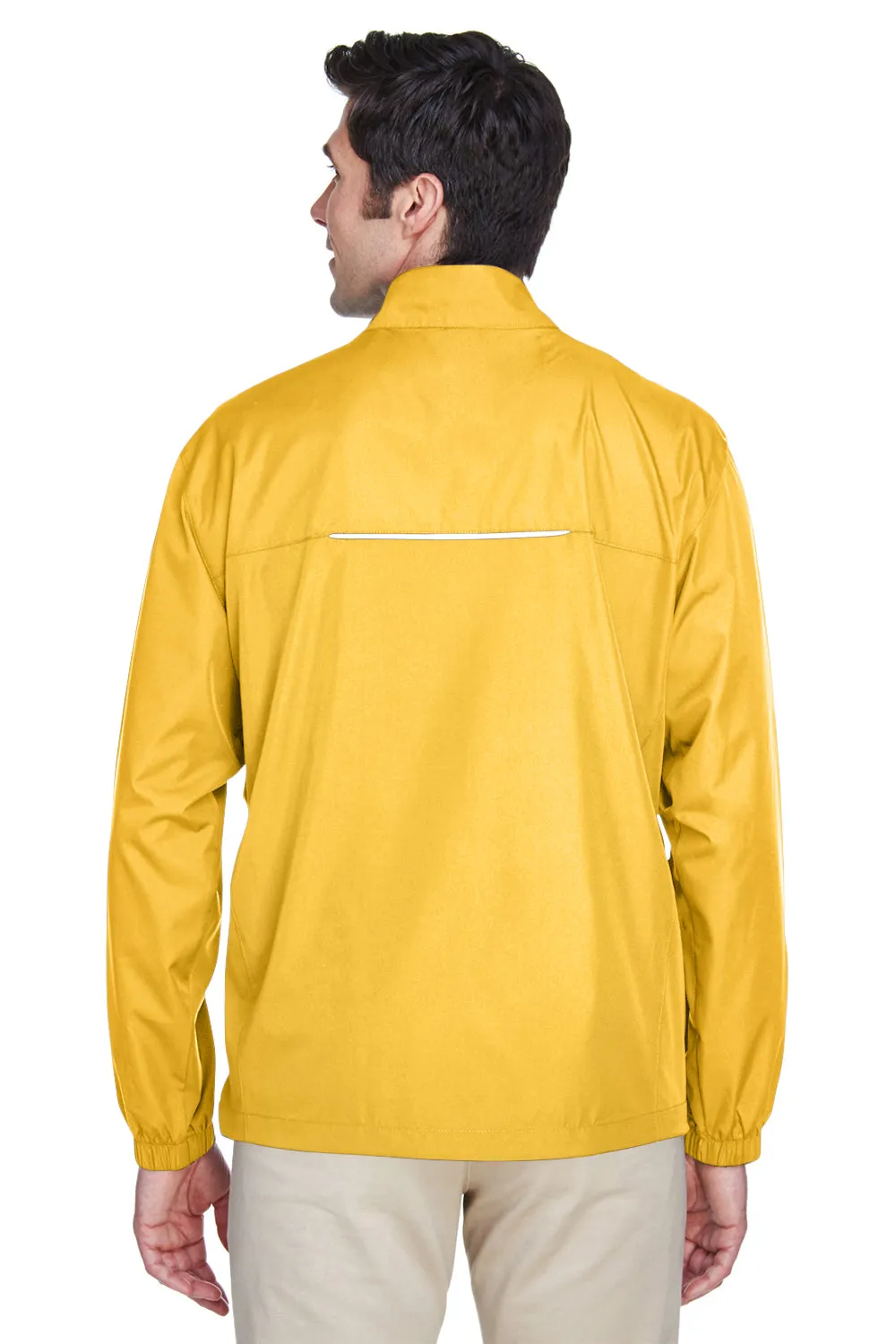 Core 365 Mens Motivate Water Resistant Full Zip Jacket - Campus Gold