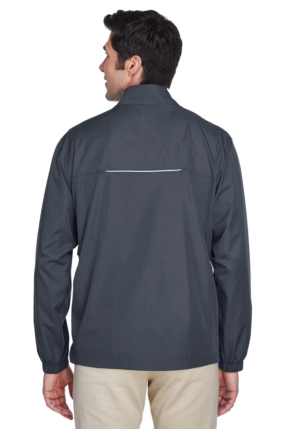Core 365 Mens Motivate Water Resistant Full Zip Jacket - Carbon Grey