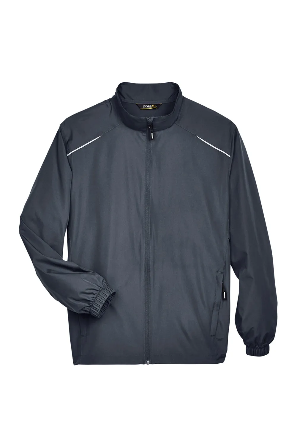 Core 365 Mens Motivate Water Resistant Full Zip Jacket - Carbon Grey