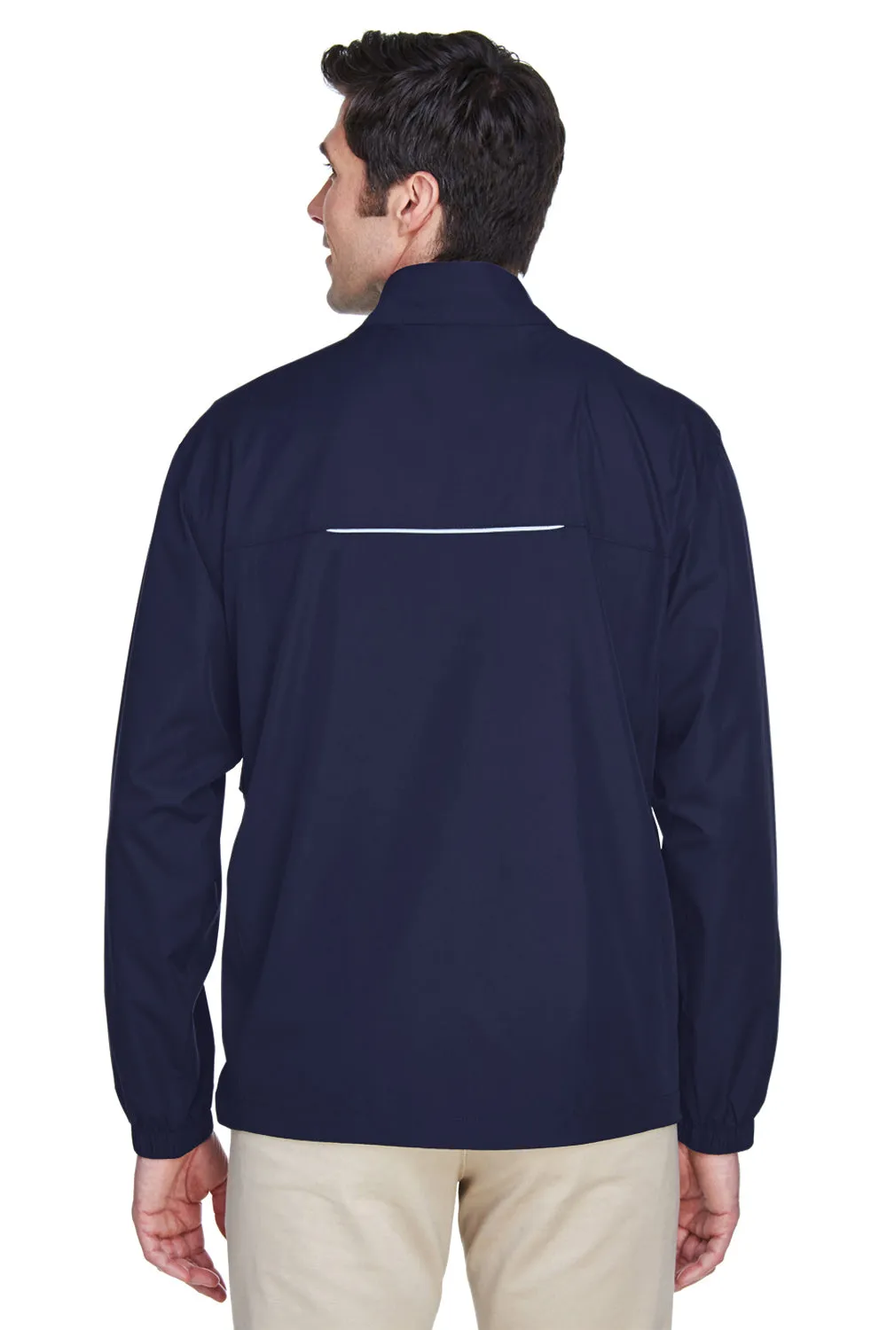 Core 365 Mens Motivate Water Resistant Full Zip Jacket - Classic Navy Blue