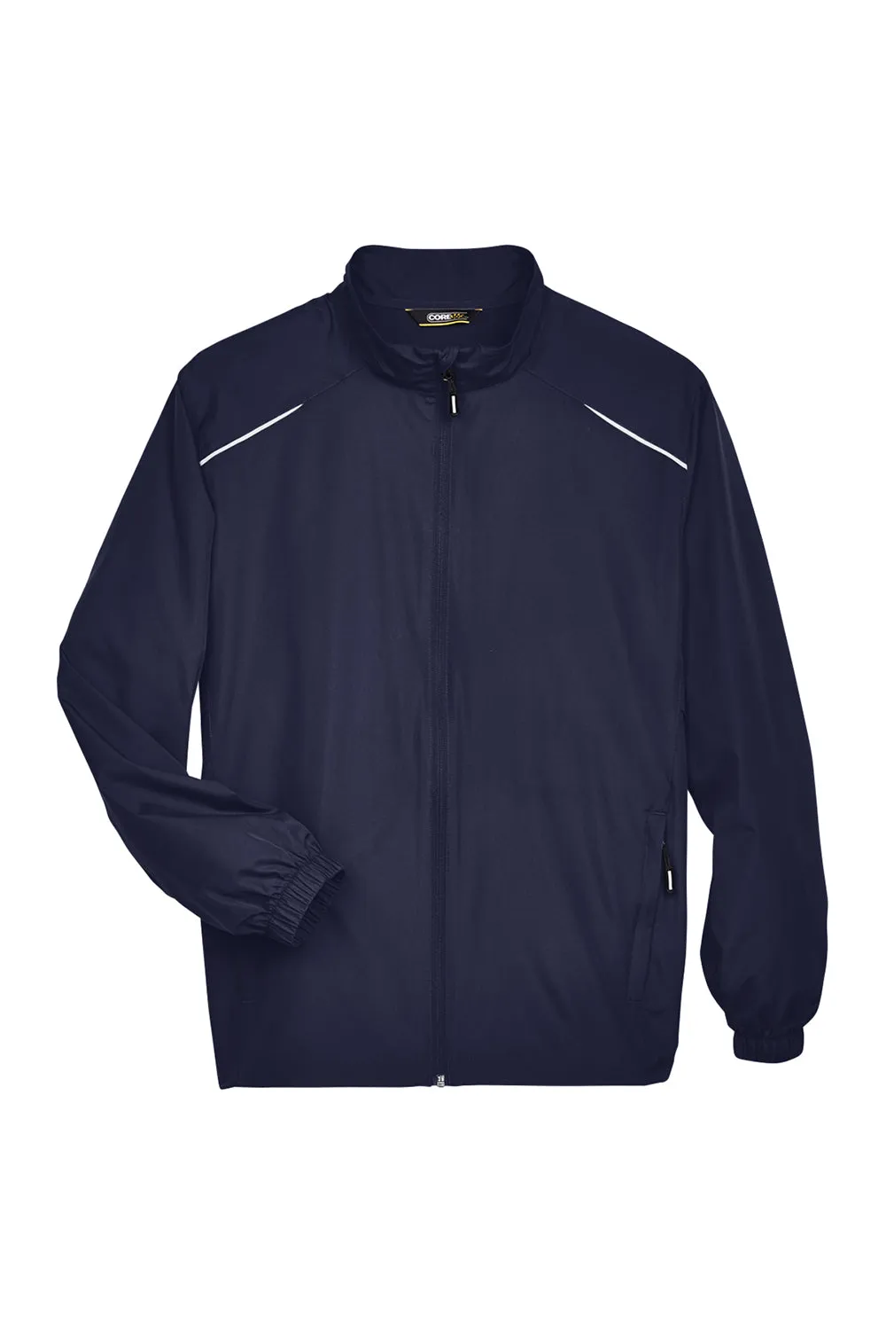 Core 365 Mens Motivate Water Resistant Full Zip Jacket - Classic Navy Blue