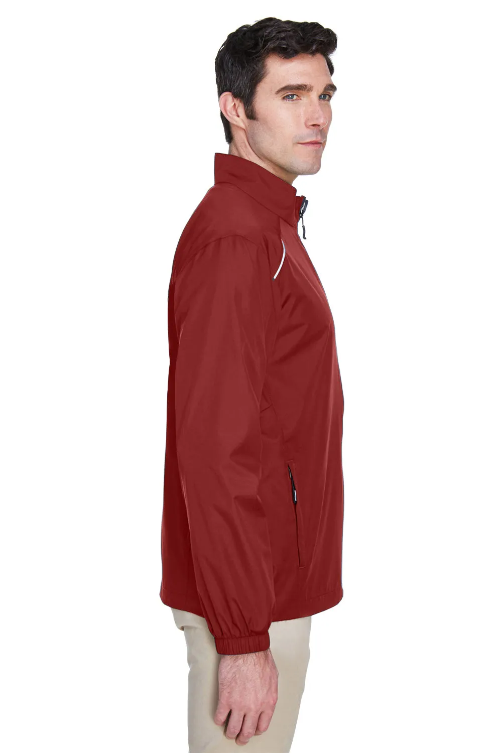 Core 365 Mens Motivate Water Resistant Full Zip Jacket - Classic Red