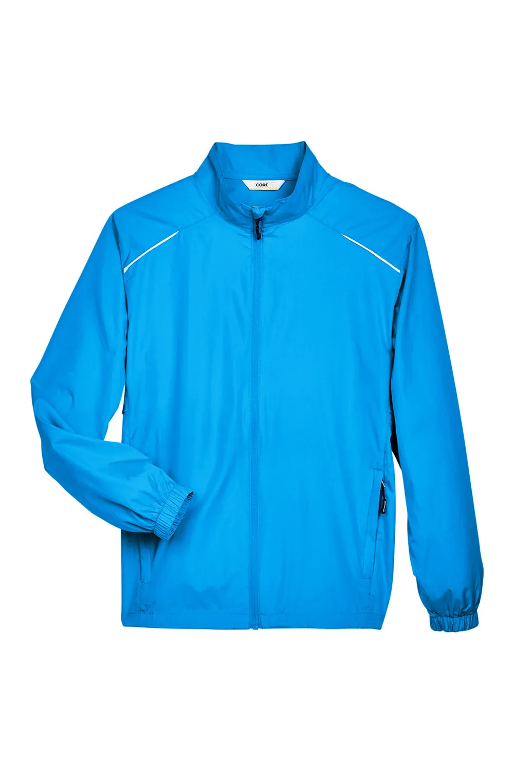 Core 365 Mens Motivate Water Resistant Full Zip Jacket - Electric Blue