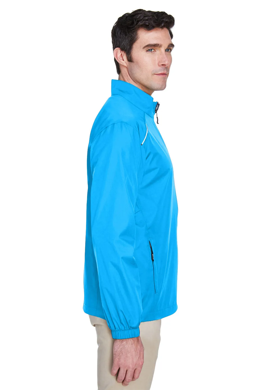 Core 365 Mens Motivate Water Resistant Full Zip Jacket - Electric Blue