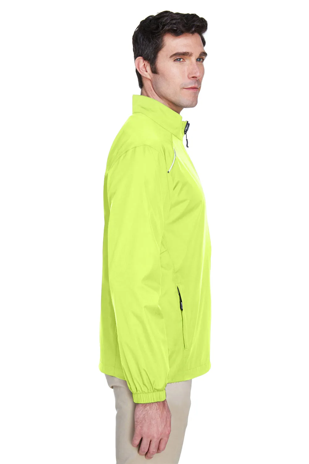 Core 365 Mens Motivate Water Resistant Full Zip Jacket - Safety Yellow