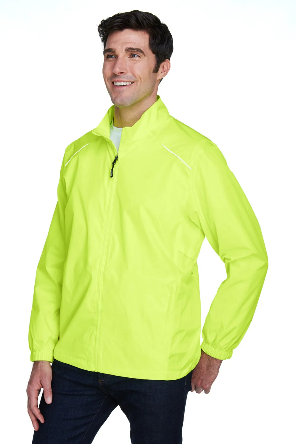 Core 365 Mens Motivate Water Resistant Full Zip Jacket - Safety Yellow