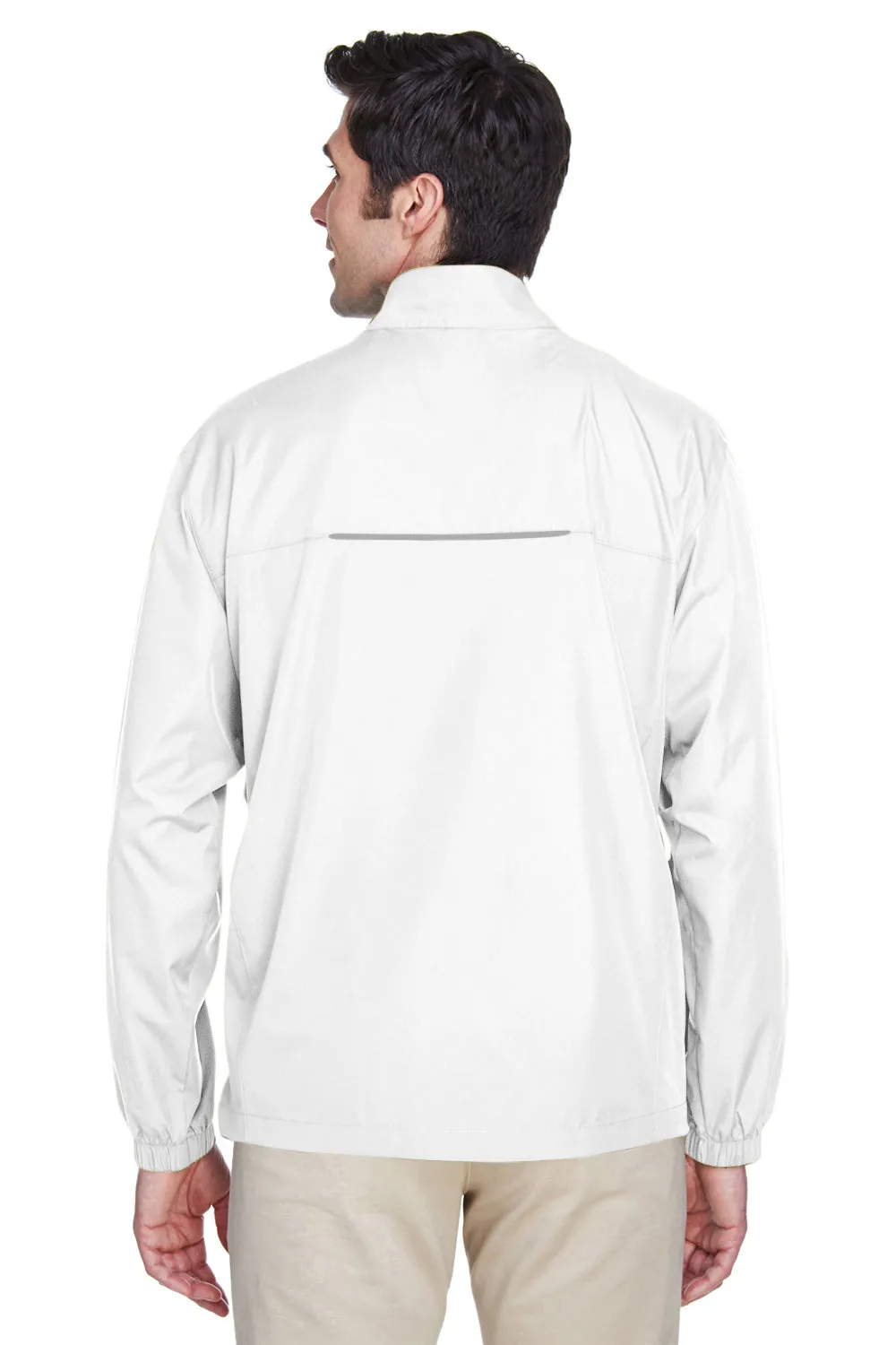 Core 365 Mens Motivate Water Resistant Full Zip Jacket - White