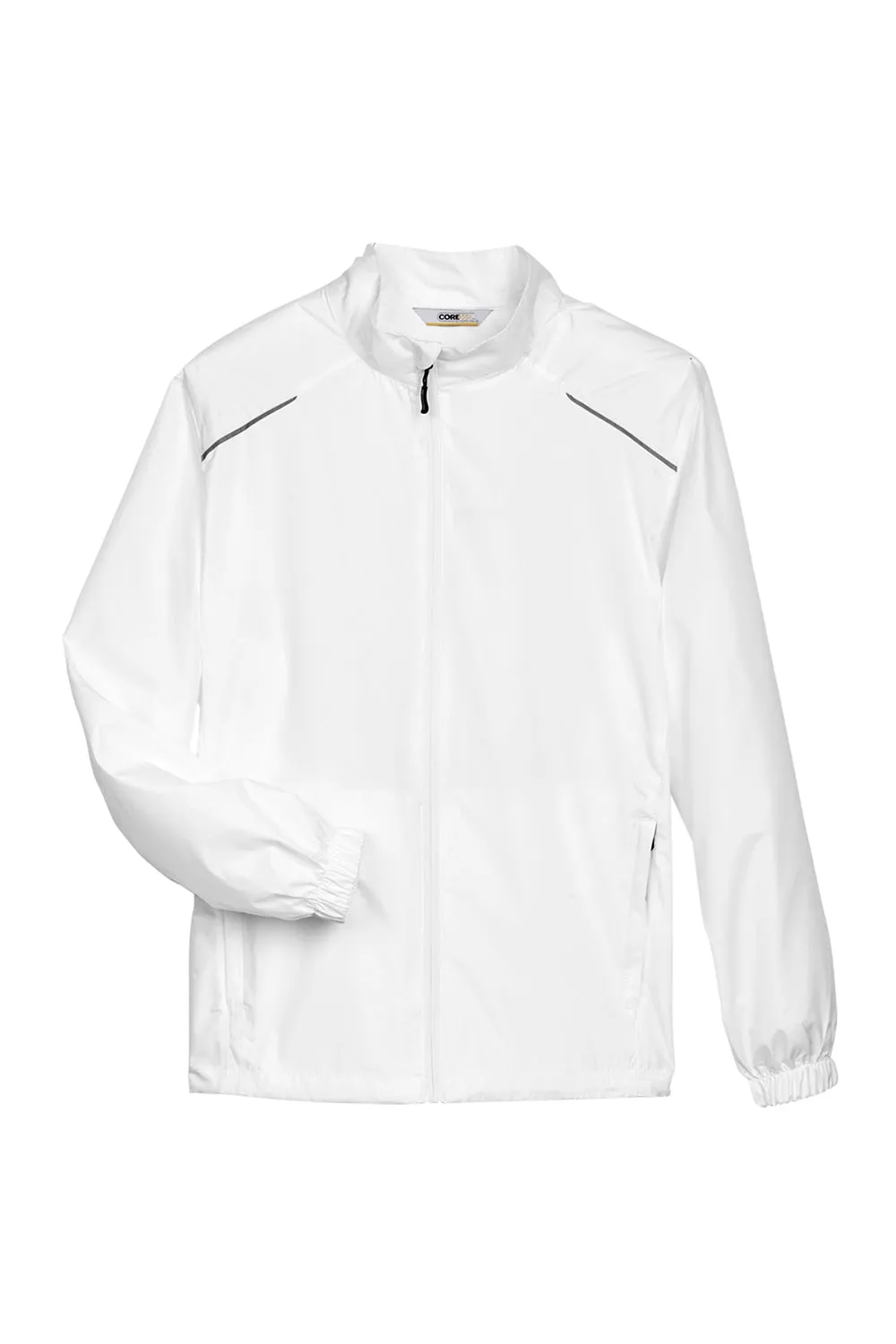Core 365 Mens Motivate Water Resistant Full Zip Jacket - White