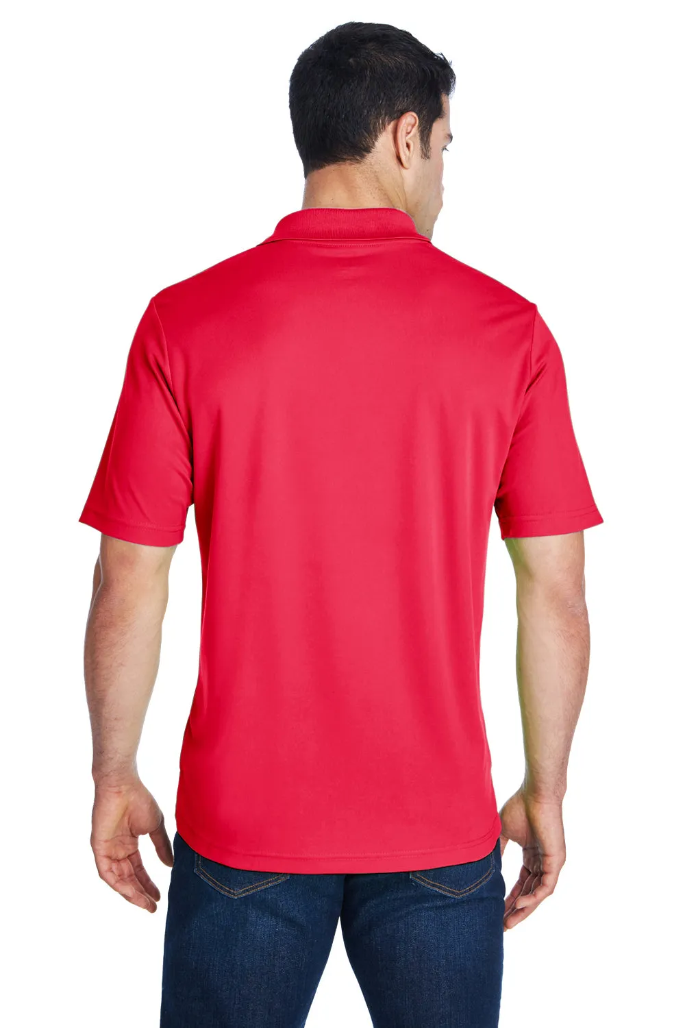 Core 365 Mens Origin Performance Moisture Wicking Short Sleeve Polo Shirt - Classic Red