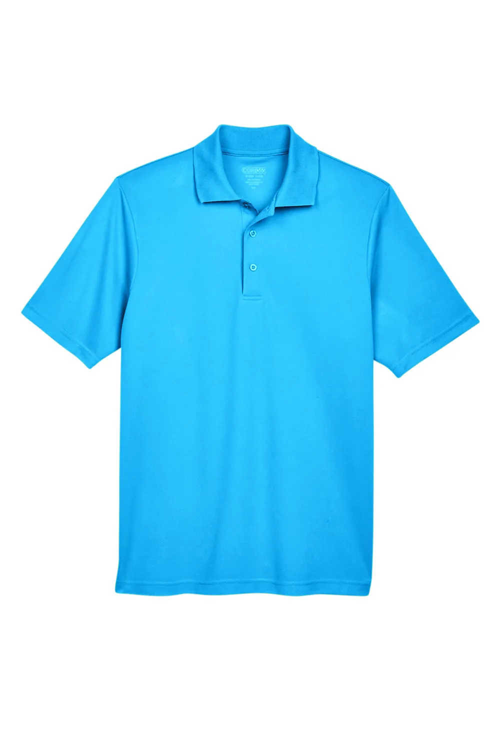 Core 365 Mens Origin Performance Moisture Wicking Short Sleeve Polo Shirt - Electric Blue