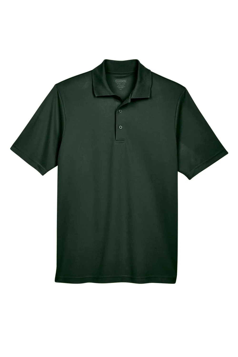 Core 365 Mens Origin Performance Moisture Wicking Short Sleeve Polo Shirt - Forest Green