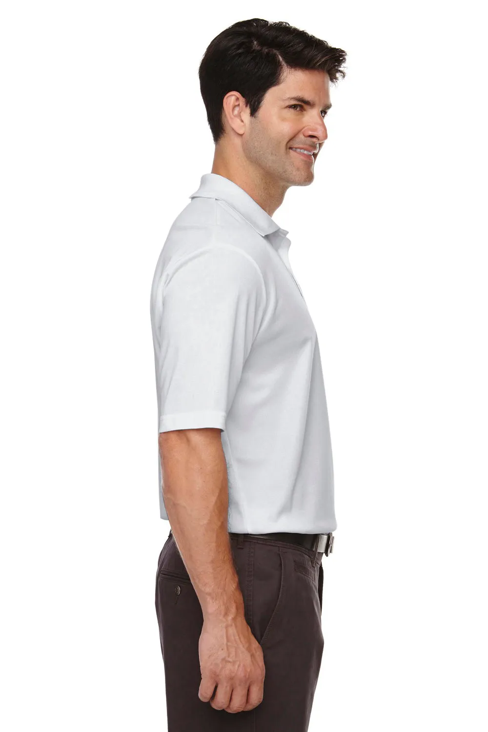 Core 365 Mens Origin Performance Moisture Wicking Short Sleeve Polo Shirt - Platinum Grey