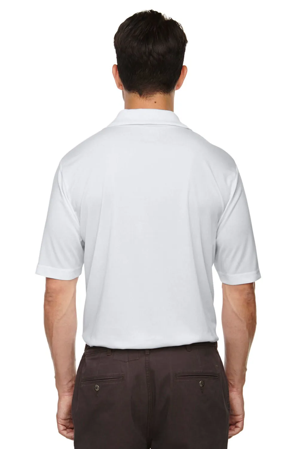 Core 365 Mens Origin Performance Moisture Wicking Short Sleeve Polo Shirt - Platinum Grey
