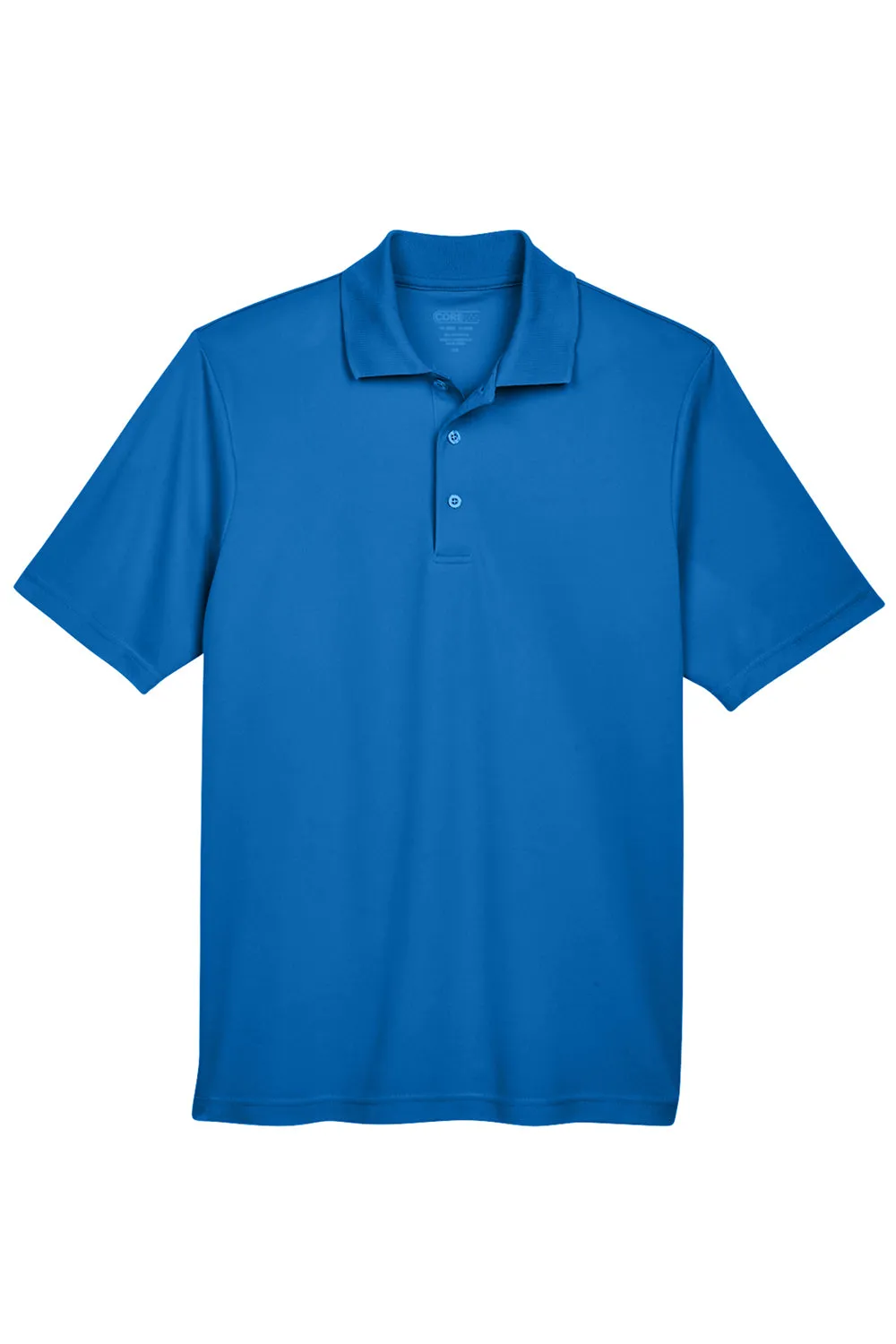 Core 365 Mens Origin Performance Moisture Wicking Short Sleeve Polo Shirt - True Royal Blue