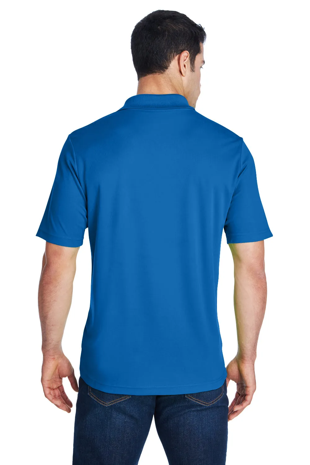 Core 365 Mens Origin Performance Moisture Wicking Short Sleeve Polo Shirt - True Royal Blue
