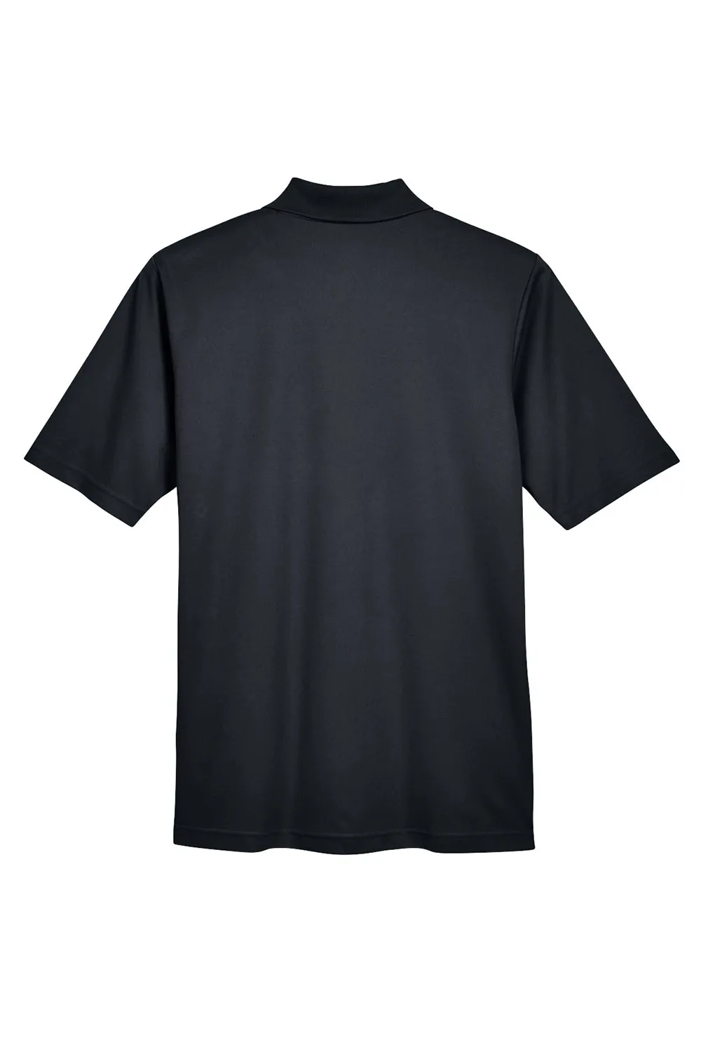 Core 365 Mens Origin Performance Moisture Wicking Short Sleeve Polo Shirt w/ Pocket - Black