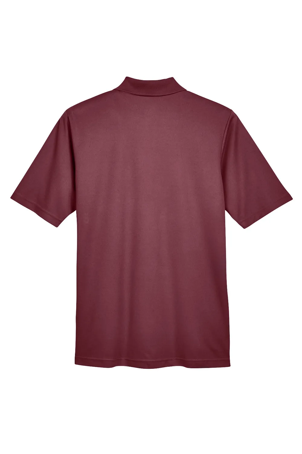 Core 365 Mens Origin Performance Moisture Wicking Short Sleeve Polo Shirt w/ Pocket - Burgundy